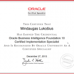 Oracle Business Intelligence Foundation 10 Certified Implementation Specialist